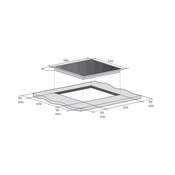 Варочные поверхности FABIANO FHG-R10-44VGH-T CREAM