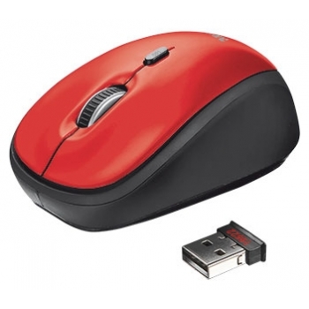 Мышки TRUST Yvi Wireless Mini Mouse Red