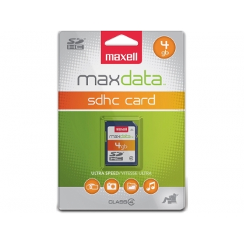 Карты памяти MAXELL MAXDATA 4GB SDHC CLASS 4 (501001FD)