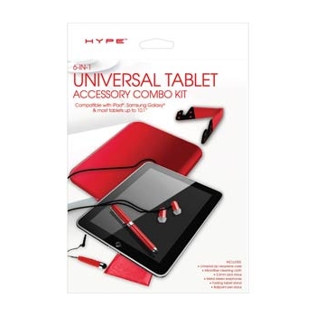 Аксессуары для планшетов HYPE UNIVERSAL TABLET ACCESSORY COMBO KIT 6-IN-1 FOR TABLET 10.1 RED HY-TABCMB-RED