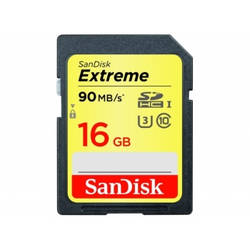 Карты памяти SANDISK SDHC 16GB EXTREME CLASS 10 (SDSDXNE-016G-GNCIN)