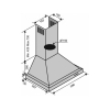 Вытяжки VENTOLUX LAZIO 60WH(750)