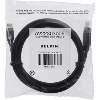 Кабели и переходники BELKIN HDMI TO MINI HDMI CABLE (AV22303b06)