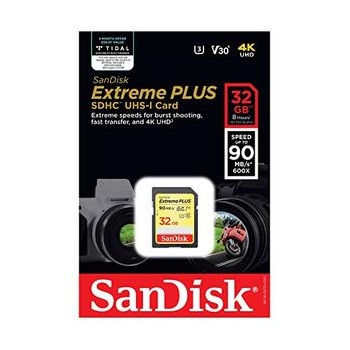 SANDISK  SDHC 32GB EXTREME PLUS CLASS 10 (SDSDXWF-032G-ANCIN)