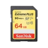 Карты памяти SANDISK  SDHC 64GB EXTREME PLUS CLASS 10 (SDSDXWF-064G-ANCIN)