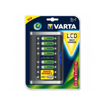 VARTA LCD MULTI CHARGER UP-TO 8xAAA/AA