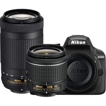 NIKON D3400 AF-P DX NIKKOR 18-55MM F/3.5-5.6G VR AF-P DX NIKKOR 70-300MM F/4.5-6.3G ED LENS BLACK