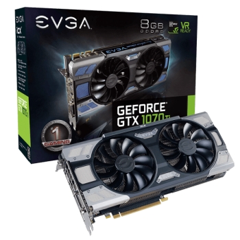 Видеокарты EVGA GEFORCE GTX 1070 TI FTW2 GAMING (08G-P4-6775-KR)