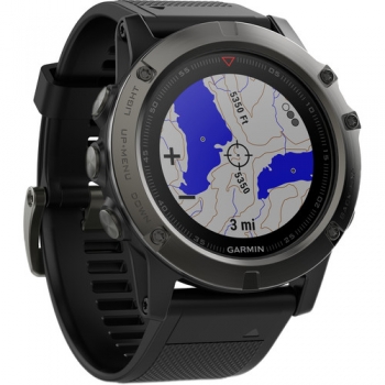 GARMIN FENIX 5X SLATE GRAY SAPPHINE WITH BLACK BAND (010-01733-00)