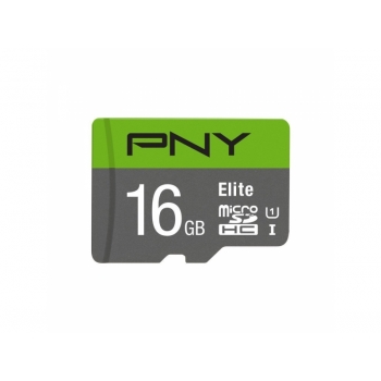 Карты памяти PNY MICROSDHC 16GB ELITE + SD-ADAPTER (P-SDU16U185EL-GE)