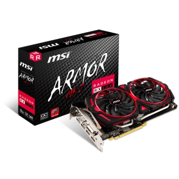 Видеокарты MSI RADEON RX580 ARMOR MK2 8G OC (912-V341-253)