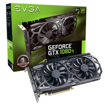 Видеокарты EVGA GEFORCE GTX 1080 TI SC BLACK EDITION GAMING (11G-P4-6393-KR)