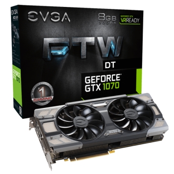 Видеокарты EVGA GEFORCE GTX 1070 FTW DT GAMING ACX 3.0 (08G-P4-6274-KR)