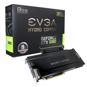 Видеокарты EVGA GEFORCE GTX 1080 HYDRO COPPER (08G-P4-6299-KR)