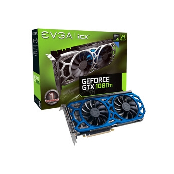 Видеокарты EVGA GEFORCE GTX 1080 TI SC2 ELITE GAMING BLUE (11G-P4-6693-K3)