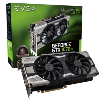 Видеокарты EVGA GEFORCE GTX 1070 TI FTW ULTRA SILENT GAMING 8GB GDDR5 ACX 3.0 (08G-P4-6678-KR)