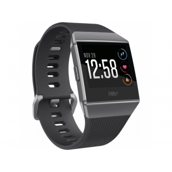 Smart часы FITBIT IONIC WATCH CHARCOAL / SMOKE GRAY ONE SIZE ( S & L INCLUDED ) FB503GYBK (ВСКРЫТЫЕ)