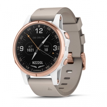 Smart часы GARMIN D2 DELTA S WATCH WHITE/ROSE GOLD BAND 42mm (010-01987-30)