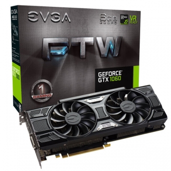 Видеокарты EVGA GEFORCE GTX 1060 FTW GAMING 6GB GDDR5 ACX 3.0  LED (06G-P4-6268-KR)