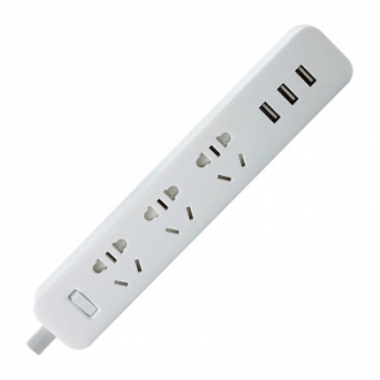 Аксессуары для дома XIAOMI MI POWER STRIP WITH 3USB+3PLUG CN 1.8m WHITE (XMCXB01QM)