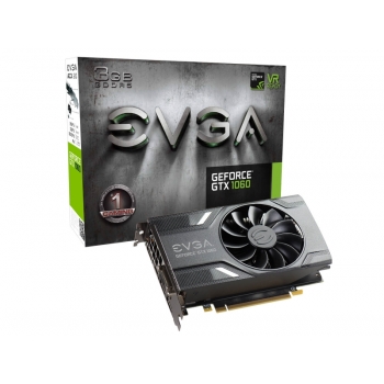 Видеокарты EVGA GEFORCE GTX 1060 GAMING 3GB GDDR5 ACX 2.0 (SINGLE FAN) (03G-P4-6160-KR) (БУ)