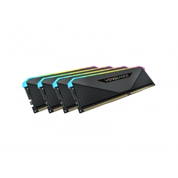 Оперативная память CORSAIR VENGEANCE RGB RT 128GB (4 x 32GB) DDR4 DRAM 3600MHz C18 MEMORY KIT BLACK (CMN128GX4M4Z3600C18)